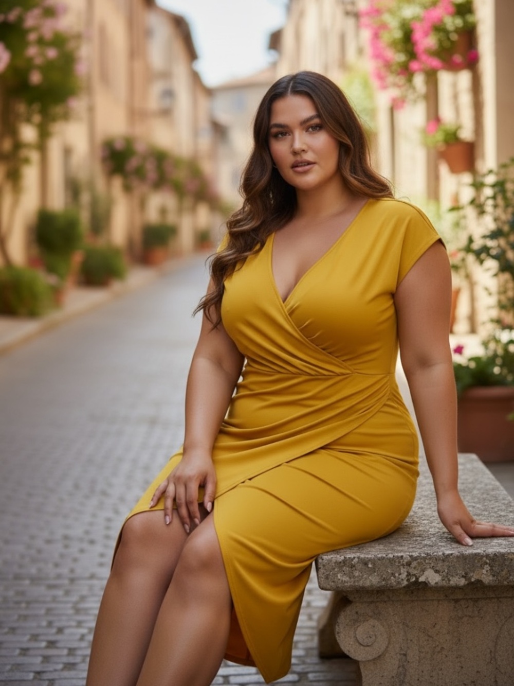 NWT Women's Plus Size Sleeveless Overlap Ruch Sheath Dress